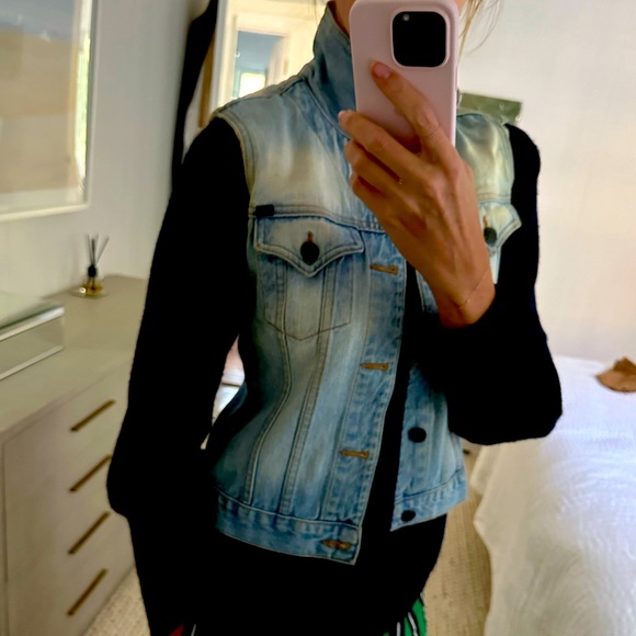 Earl Jeans faded sleeveless denim jacket vintage 1999-2004 - Picture 7 of 8